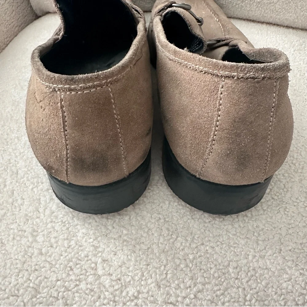 Kenneth Cole countdown 2 leather square toe loafers slip on shoe.